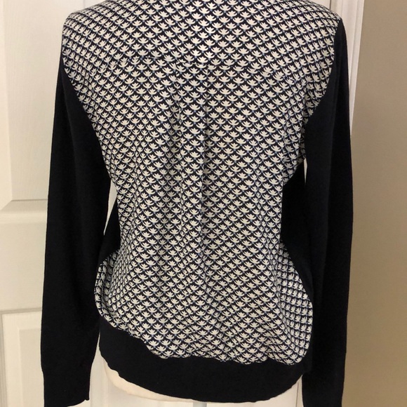 Loft: NWT: navy cardigan w/slinky back. - Picture 4 of 5